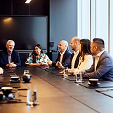 Finance broking team in a conference room