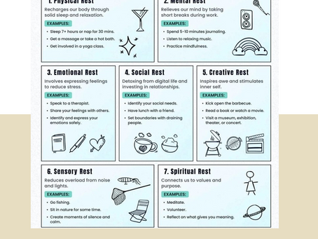 7 TYPES OF REST - IMPLEMENT THESE TO AVOID BURNOUT