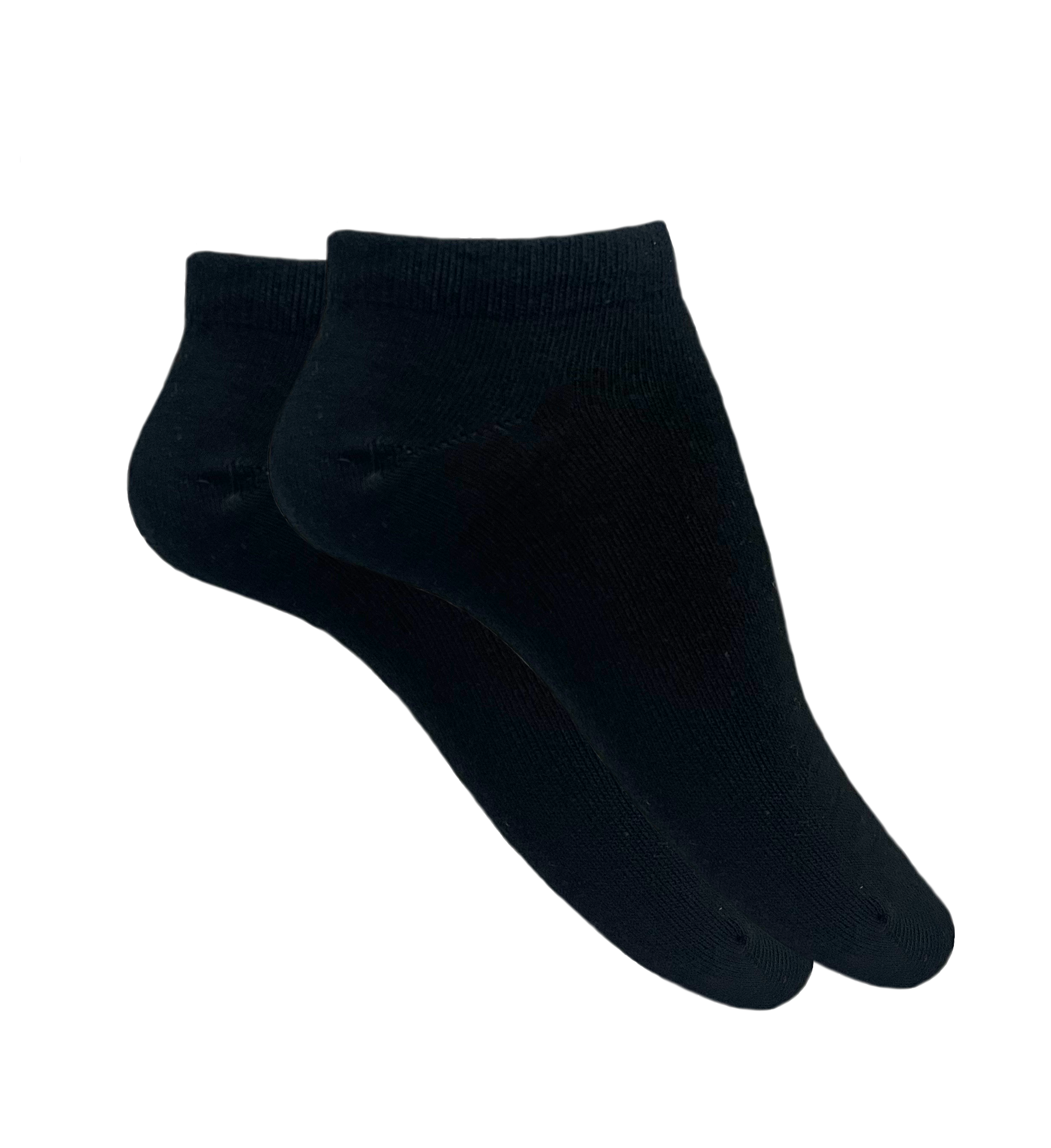 Sneakersok zonder label | zwart (2 PAIRS)