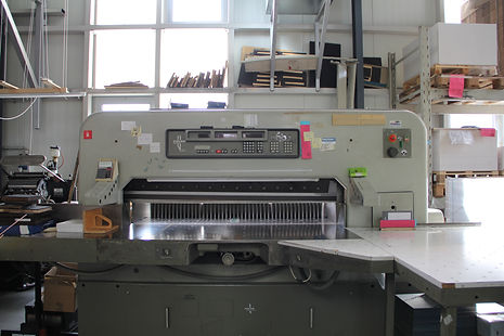 Schneidemaschine zur Weiterverarbeitung von Druckerzeugnissen