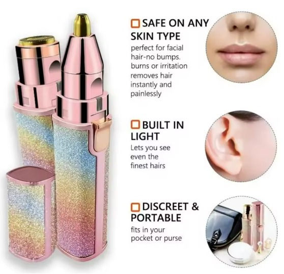 Thumbnail: 2-in-1 Electric Facial Hair Remover
