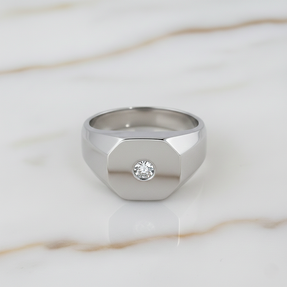 Thumbnail: Geometric Signet Ring