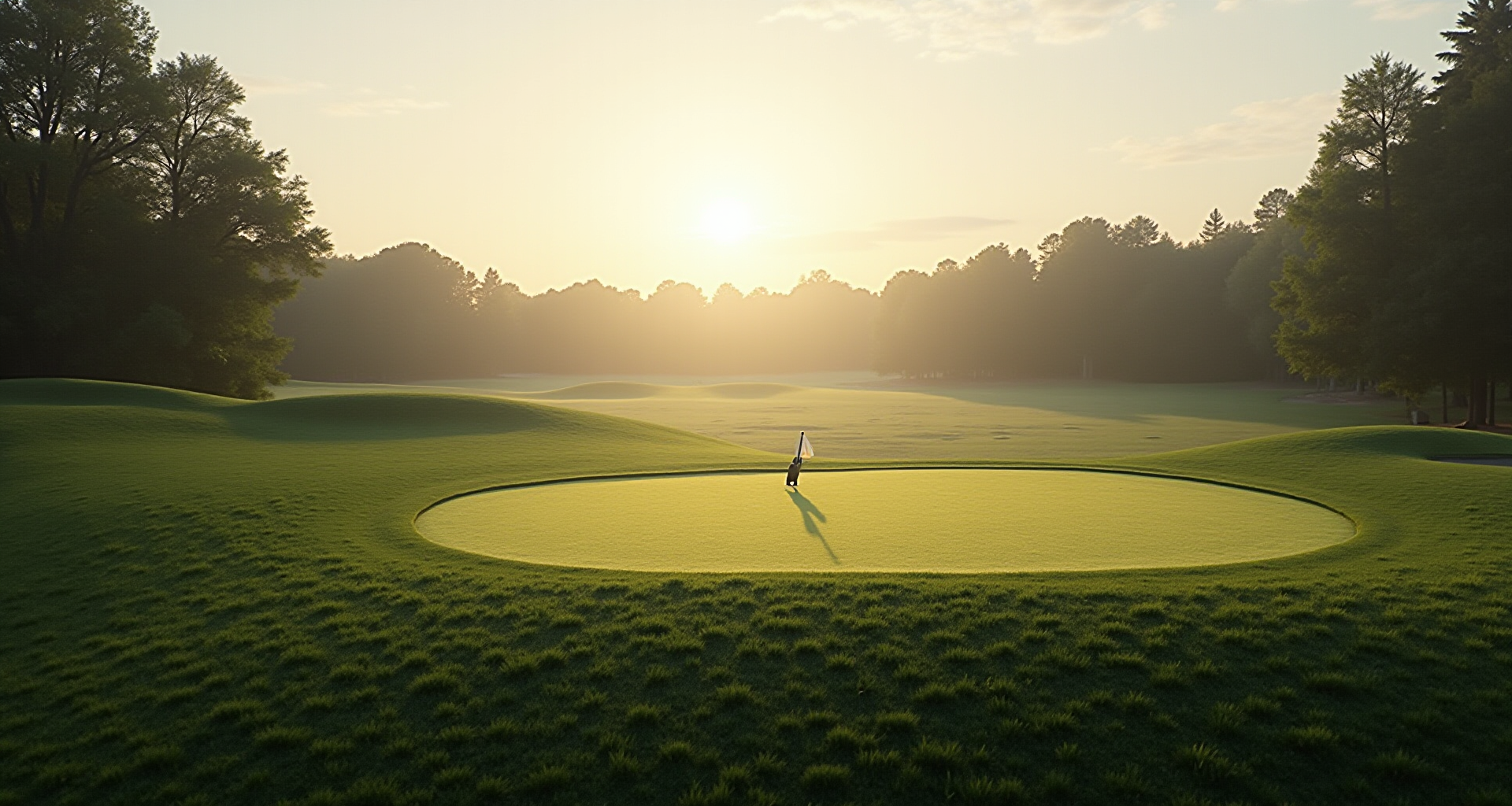 Golf course panorama