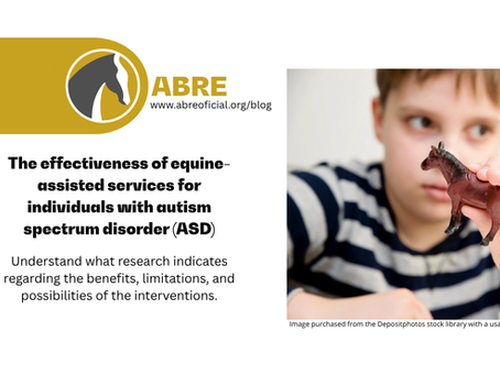 The effectiveness of Equine-Assisted Services for the population with autism spectrum disorder (ASD)