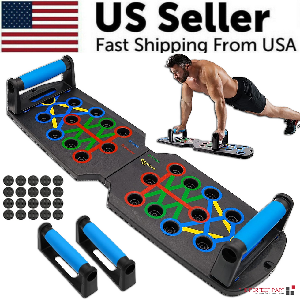 Thumbnail: 28 in 1 Push Up Rack Board System Fitness Workout Train Home Gym Exercise Stands