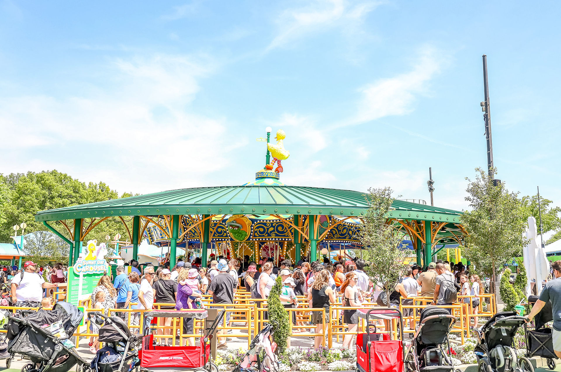Sunny Day Carousel 5 - Sesame Place Philadelphia