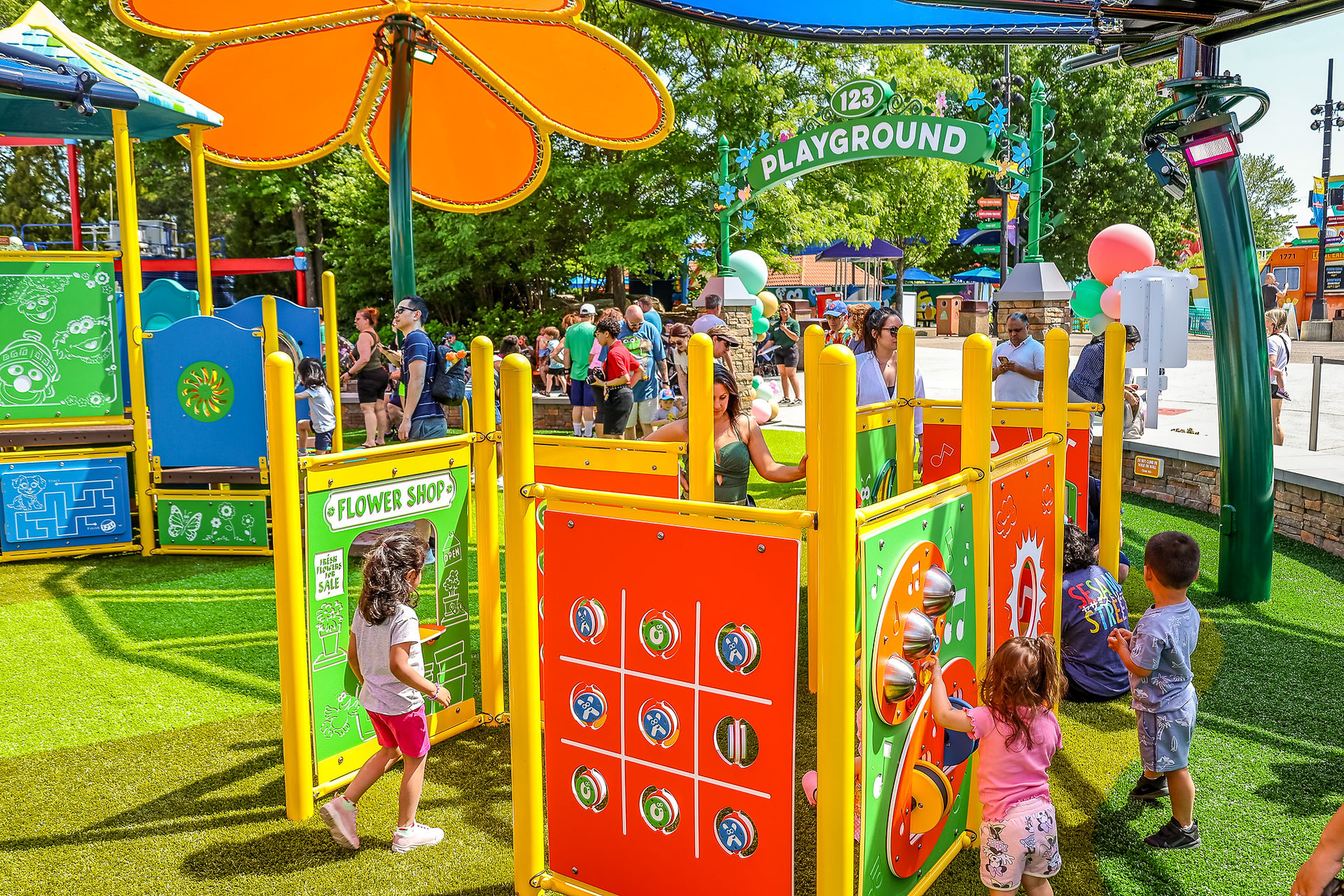 Looking Around The 123 Playground 6 - Sesame Place Philadelphia