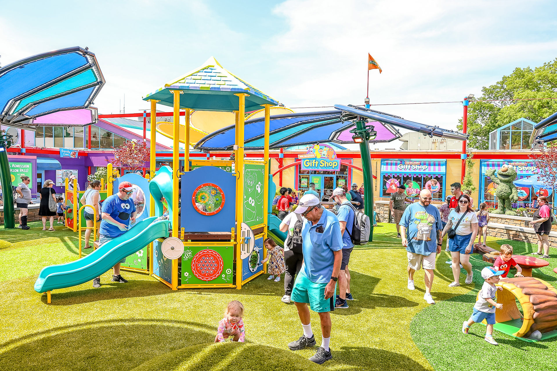 Looking Around The 123 Playground 14 - Sesame Place Philadelphia