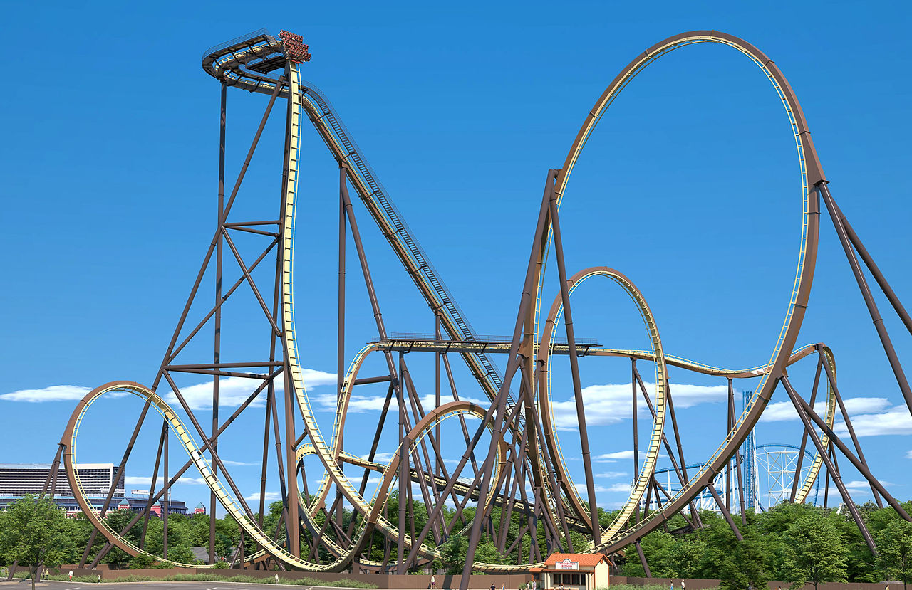 Tormenta Rampaging Run From Parking Lot - Six Flags Over Texas