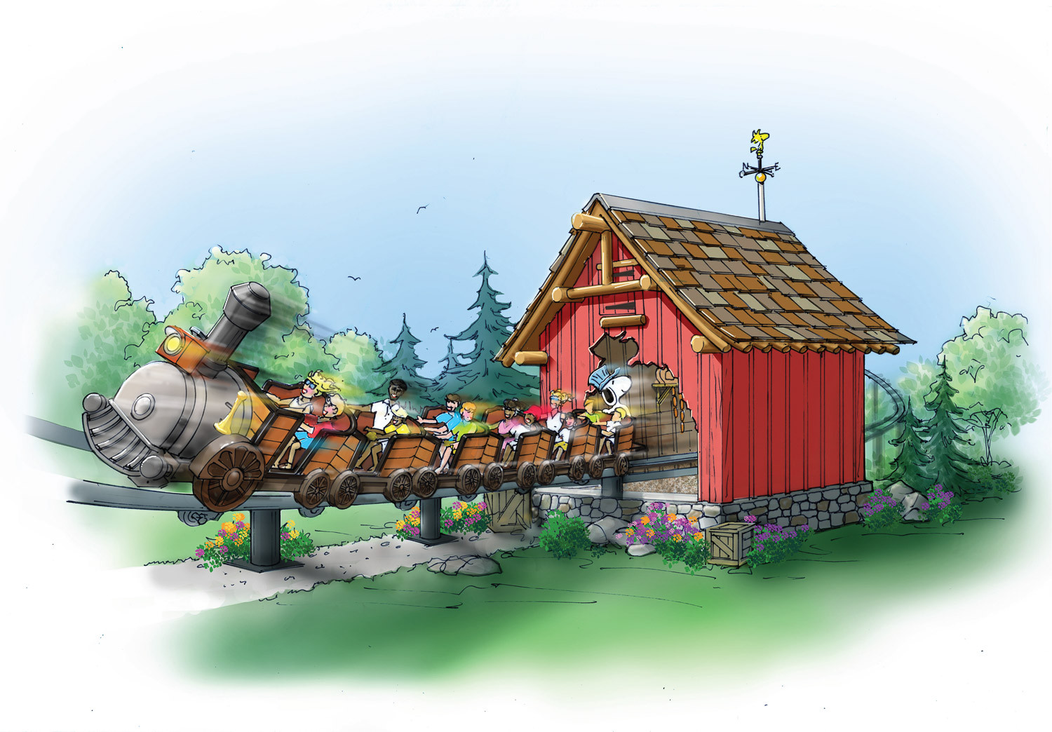 Snoopy’s Racing Railway Debuts | Carowinds