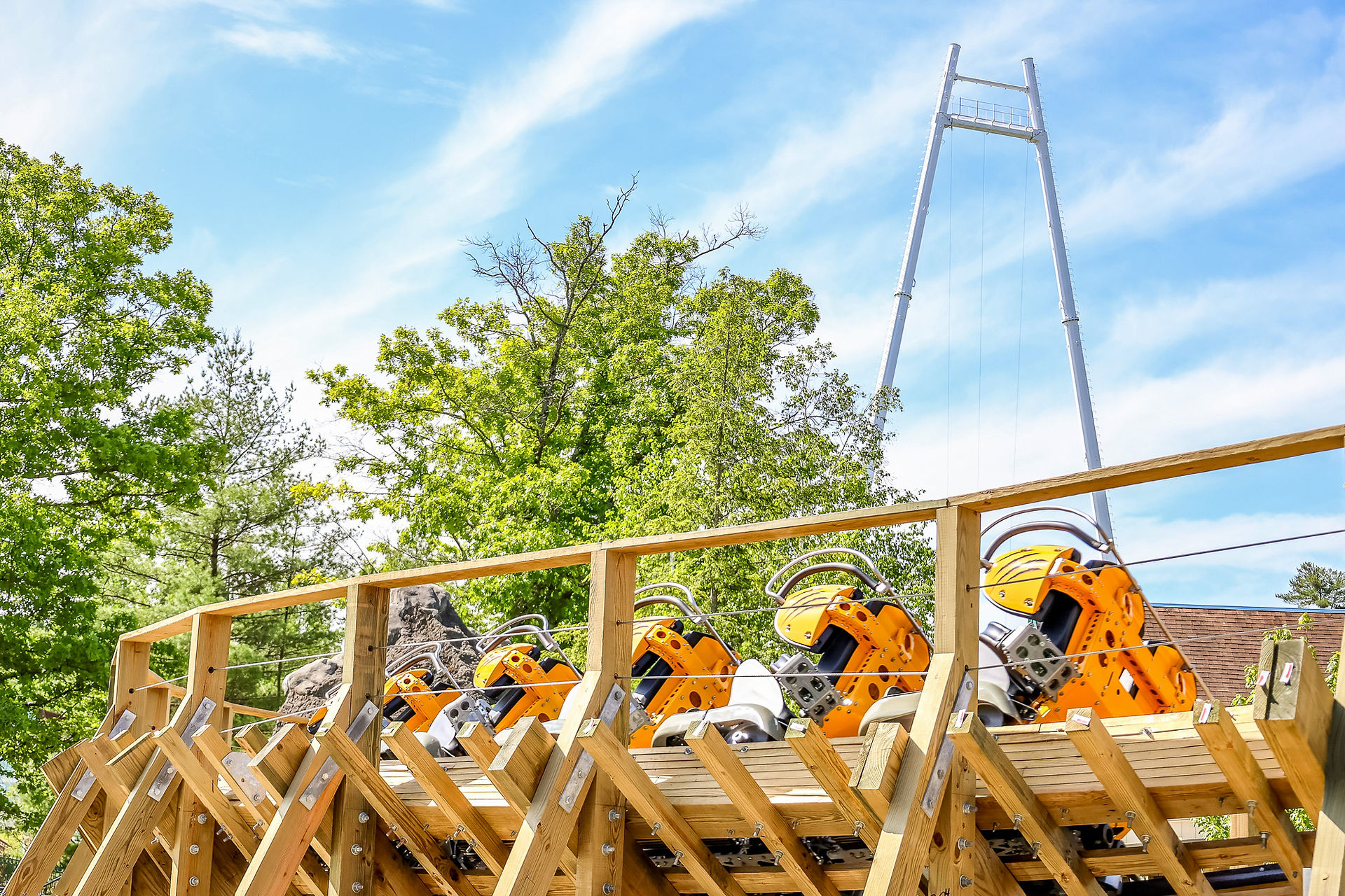 The Bobcat Final Turn - Six Flags Great Escape
