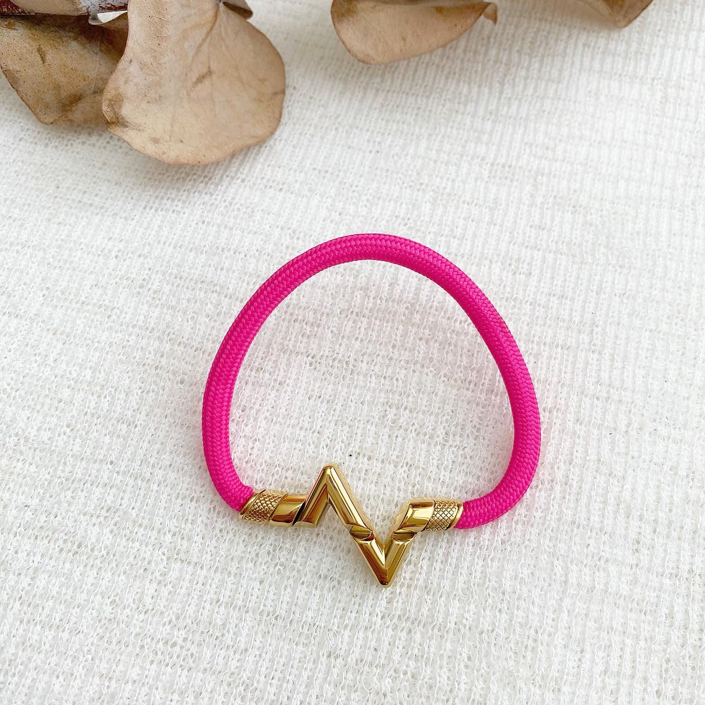 Luxury Gold Pink ŁV VoIt Bracelet (+Stamp)