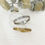 Thumbnail: Luxury Antique Gold & Silver Bangle (+Stamp)