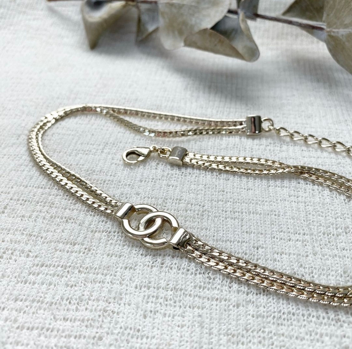 Luxury Double Chain Necklace (+Stamp)
