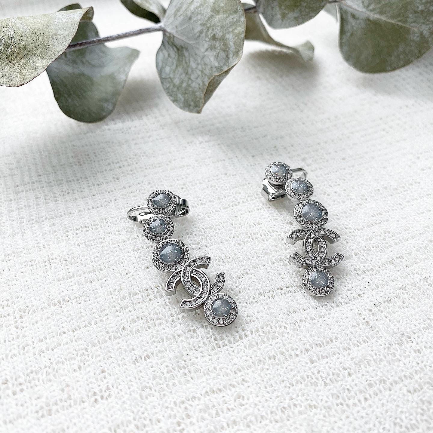 Luxury Silver Earrings (+Stamp)