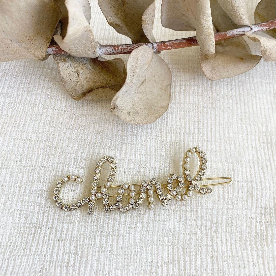 Luxury Gold Letter Hair Pin