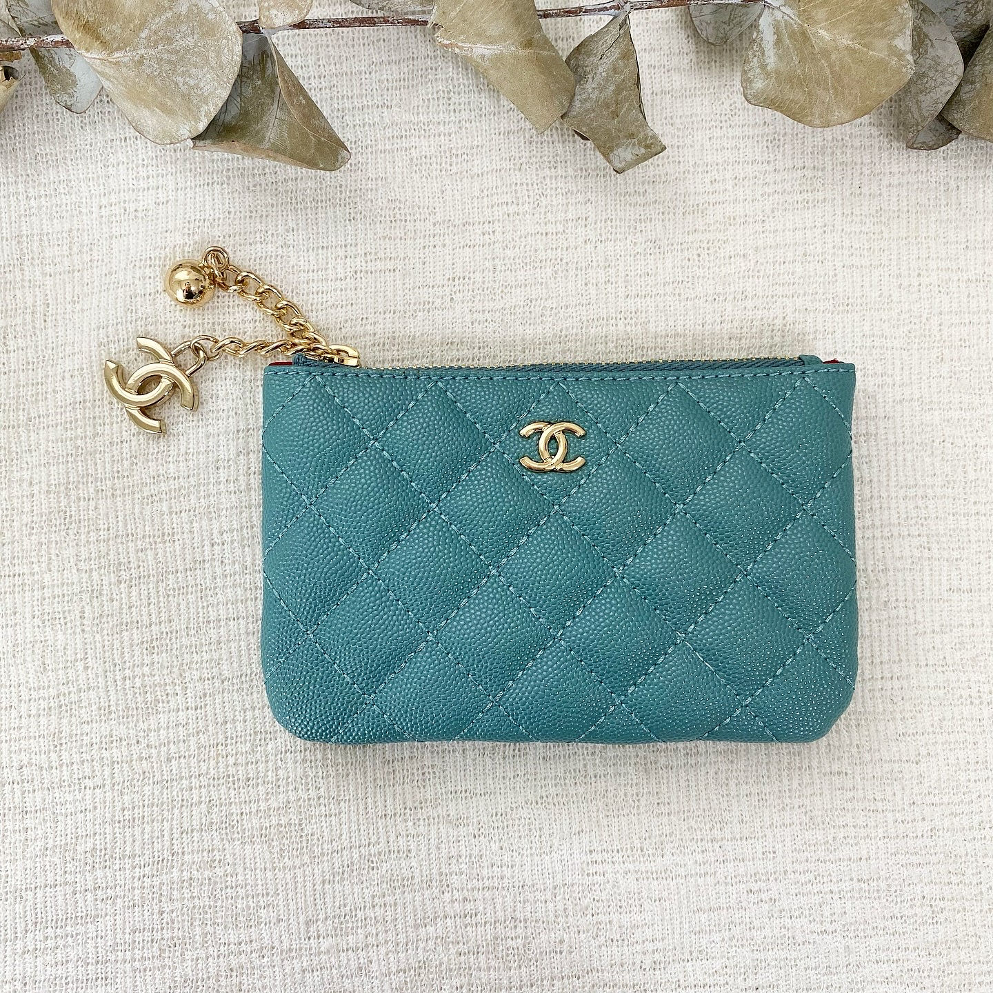 Luxury Blue Zipper Wallet (+Box)