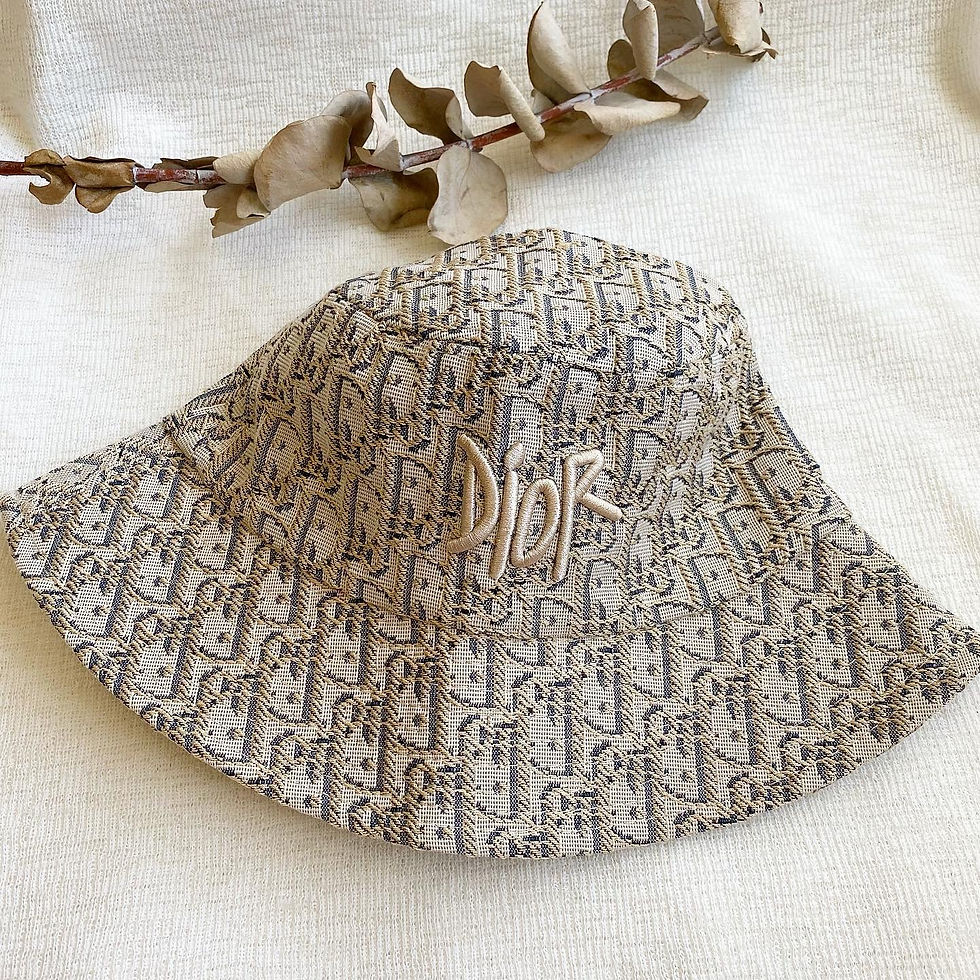 Thumbnail: Luxury Embroidered Bucket Hat (+Label)