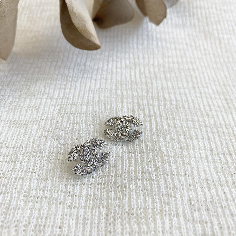 Thumbnail: Luxury Silver Stud Earrings (+Stamp)