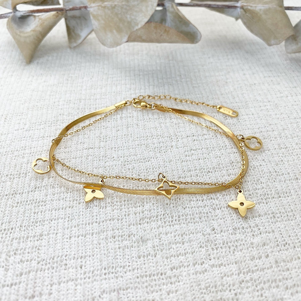 Thumbnail: Luxury Gold ŁV Bracelet (K18)