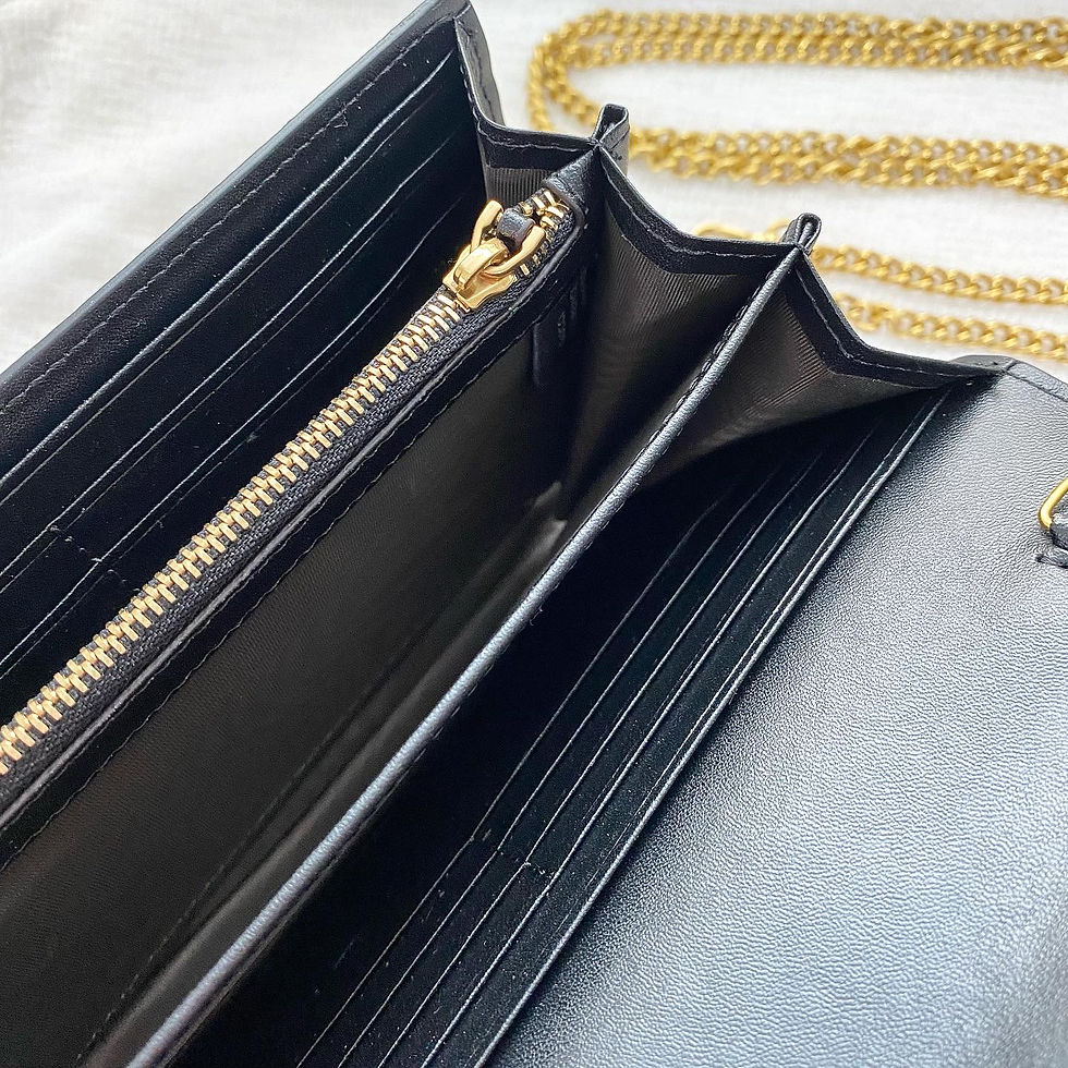 Thumbnail: Luxury Vintage Black Chain Clutch