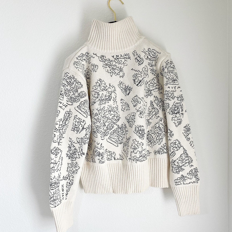 Thumbnail: Luxury White Dl0R Zipper Cardigan (+Label)