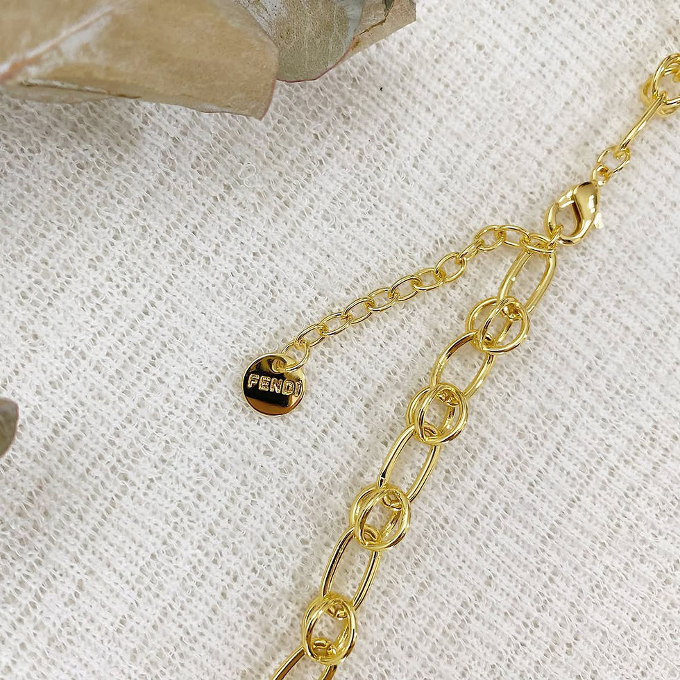 Thumbnail: Luxury Gold Chain Necklace (+Stamp)