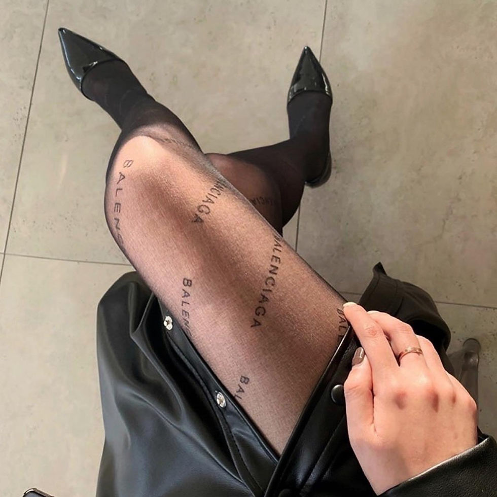 Thumbnail: Luxury Black Tights (Pantyhose Stocking)