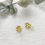 Thumbnail: Luxury Gold Flower Pearl Earrings (+Stamp)