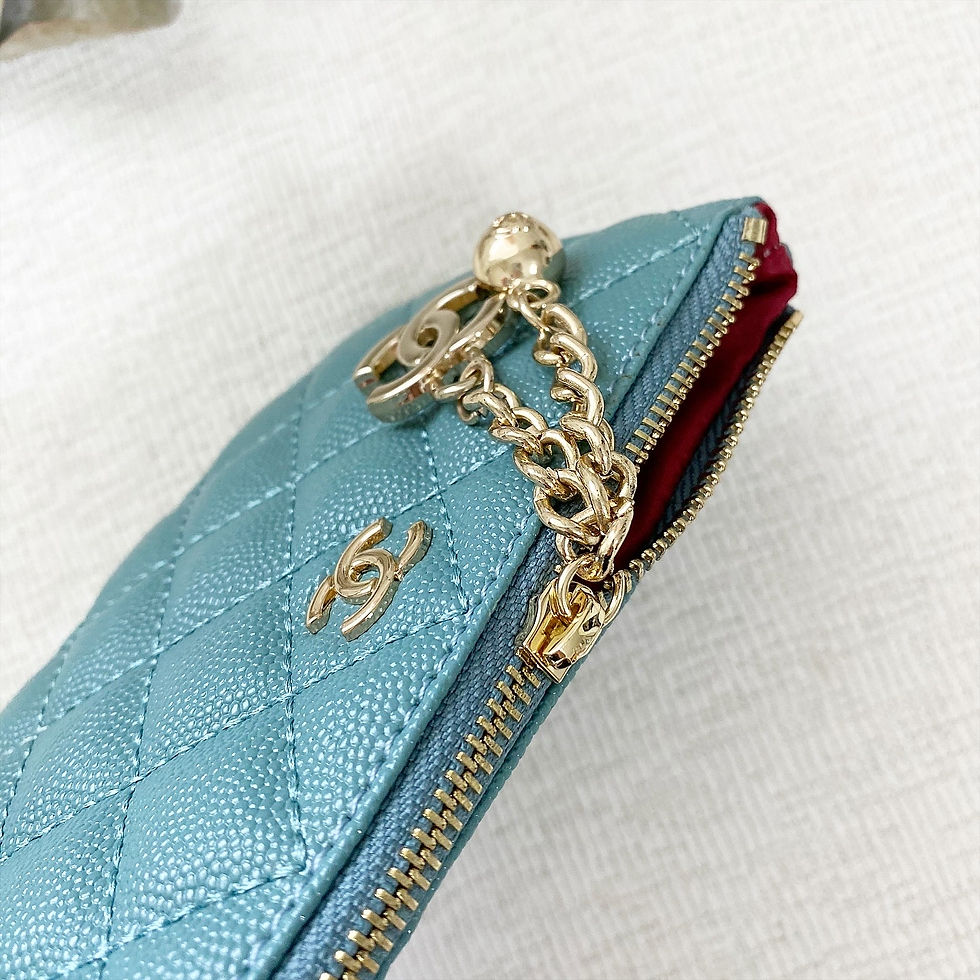Thumbnail: Luxury Blue Zipper Wallet (+Box)