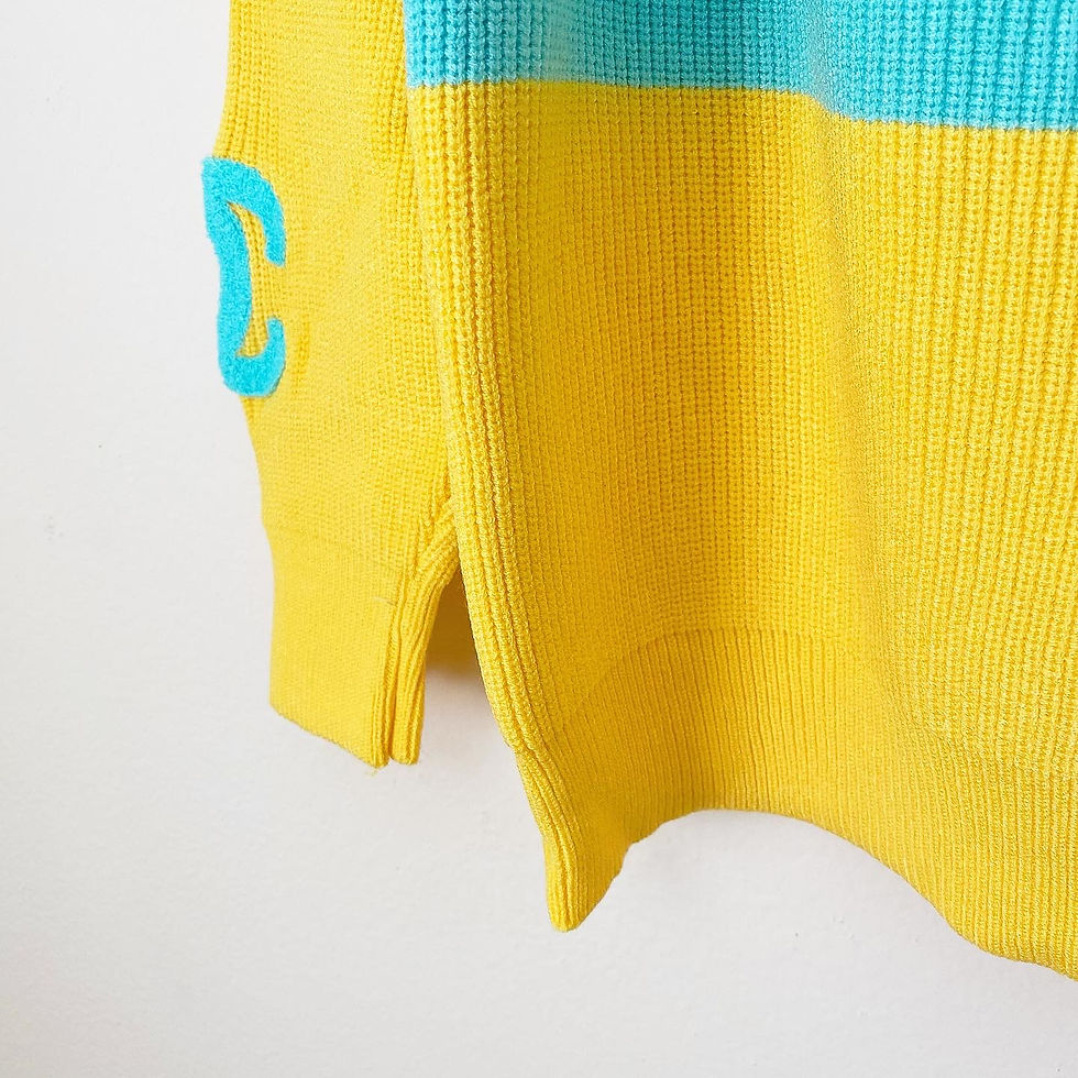 Thumbnail: Luxury Crewneck Block Sweater (+Label)