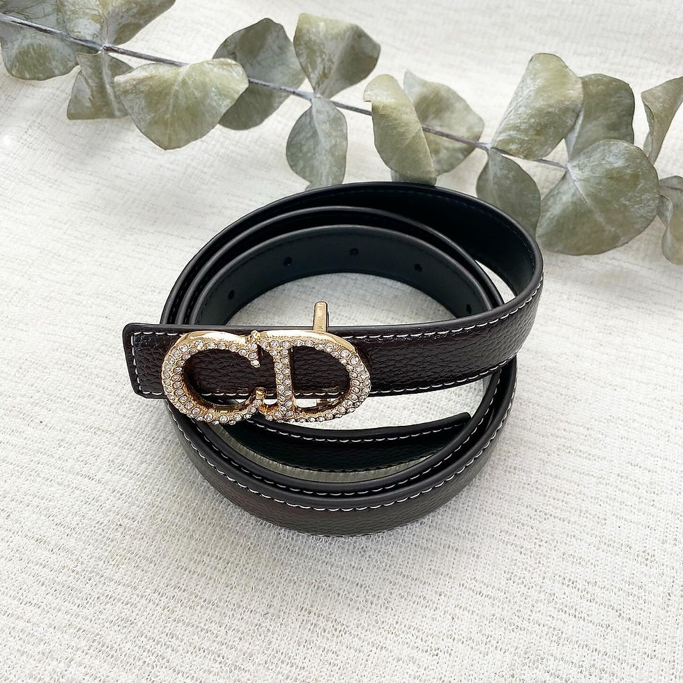 Thumbnail: Luxury Dark Brown Buckle Belt 