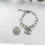 Thumbnail: Luxury Silver Pearl Bracelet (+Stamp)