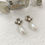 Thumbnail: Luxury Bee Pearl Dangle Earrings
