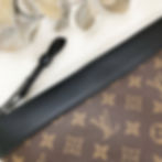 Thumbnail: Luxury Brown Black Zipper Clutch