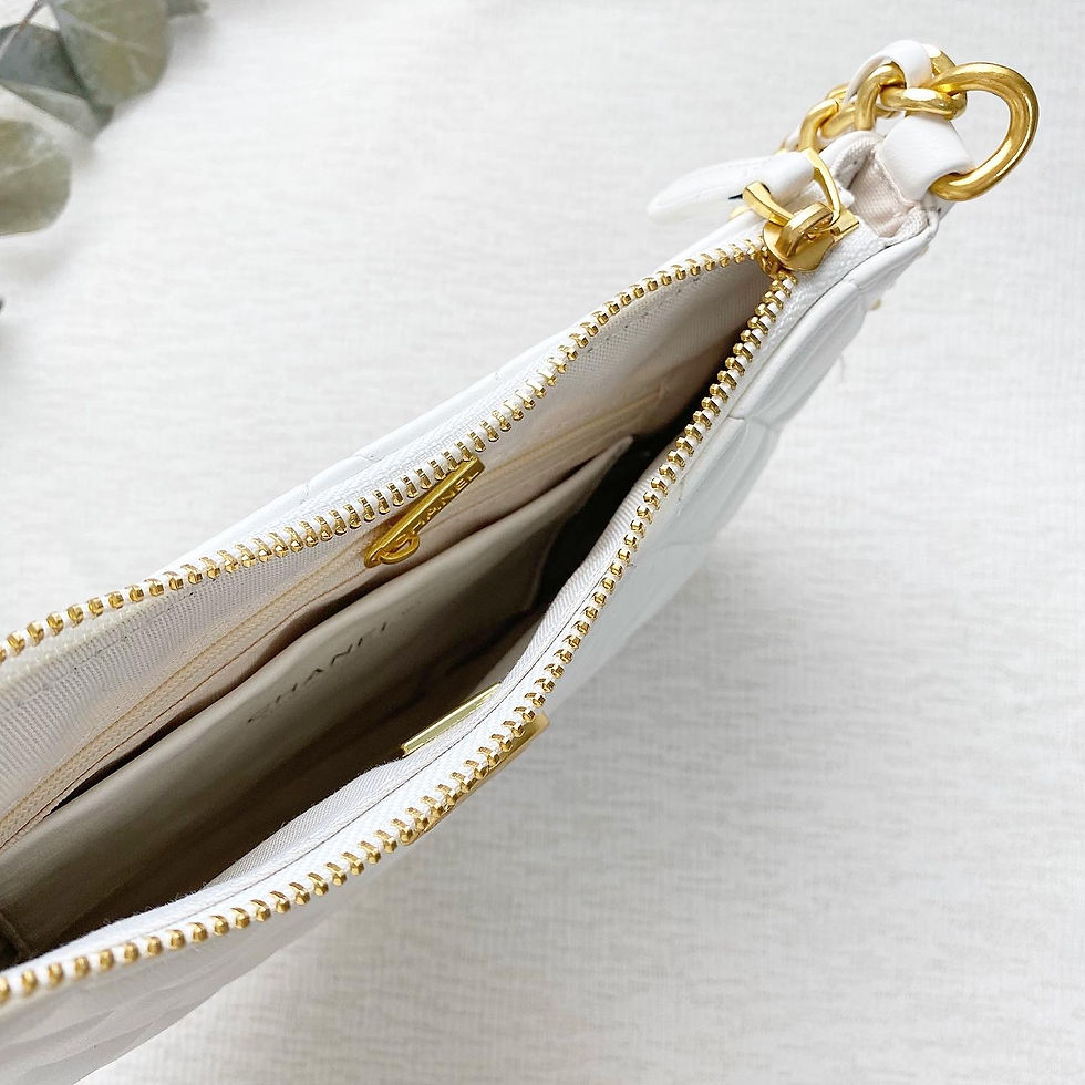 Thumbnail: Luxury White Chain Hobo Bag