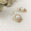 Thumbnail: Luxury Gold Pearl Earrings (+Stamp)