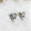 Thumbnail: Luxury Retro Ribbon Pearl Earrings (+Stamp)