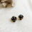 Thumbnail: Luxury Black Flower Earrings (+Stamp)
