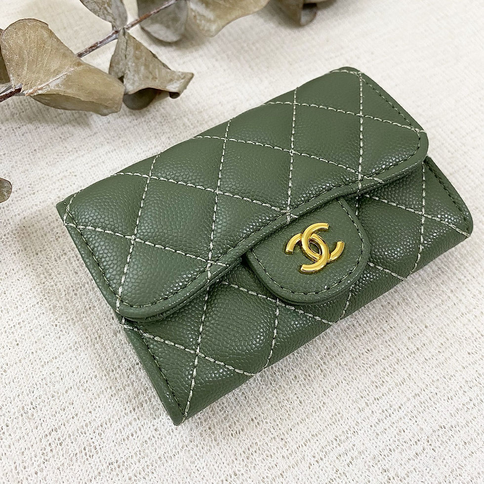 Thumbnail: Luxury Olive FIap Card Wallet (+Box)