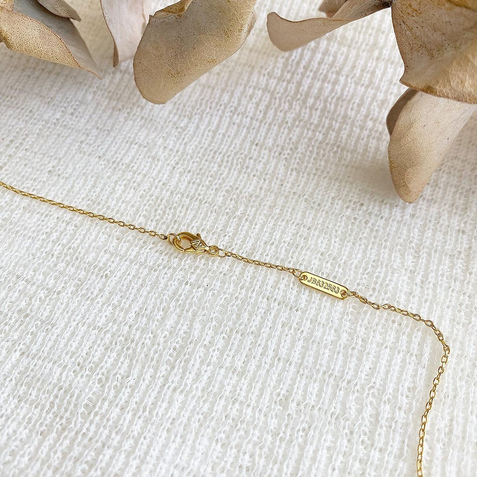 Thumbnail: Luxury Blue Flower Necklace (+Stamp)
