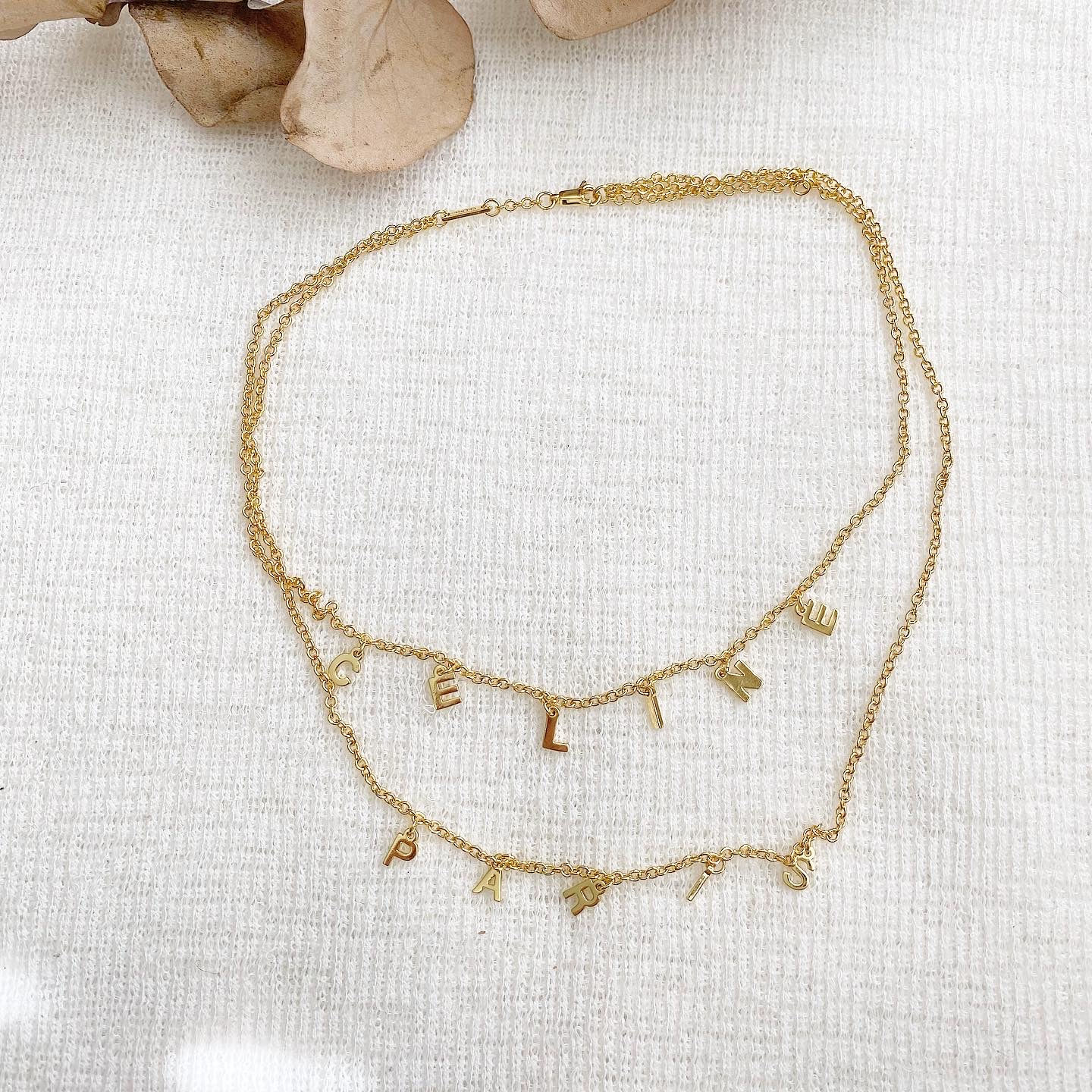 Luxury Gold CeIíne Necklace (+Stamp)