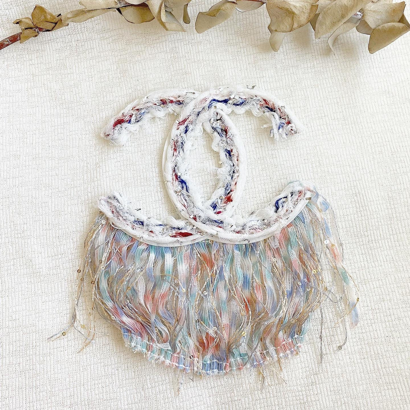 Luxury Big White Tassel Patch (Stitch)