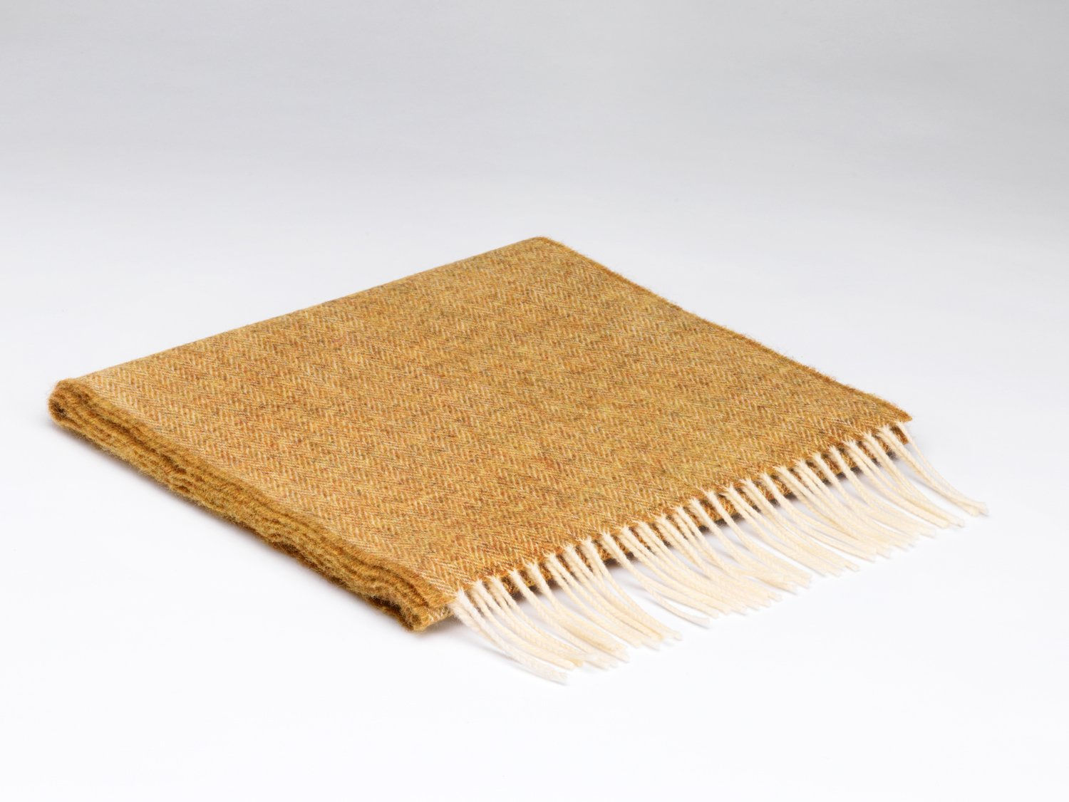 Lambswool Scarf - Mead Herringbone