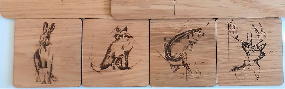 Thumbnail: Placemats and Coasters Set - Caulfield Country