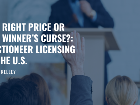 The Right Price or the Winner’s Curse?: Auctioneer Licensing in the U.S.