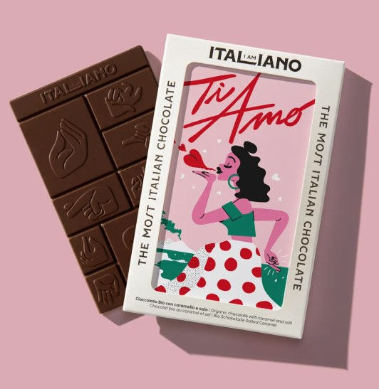 Italian Artisan Chocolate – "Ti Amo" (set of 10)