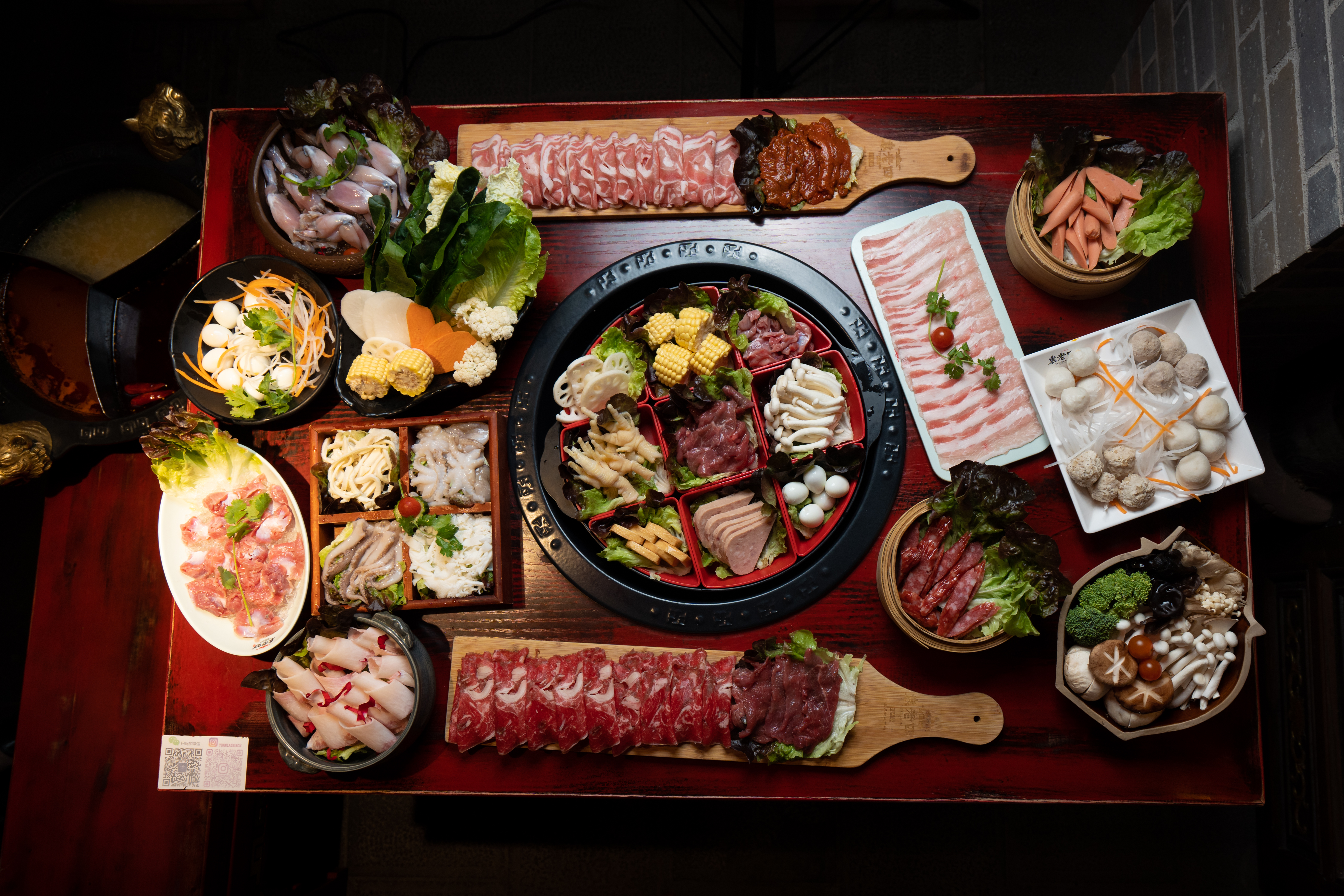 Arranged Food and Objects