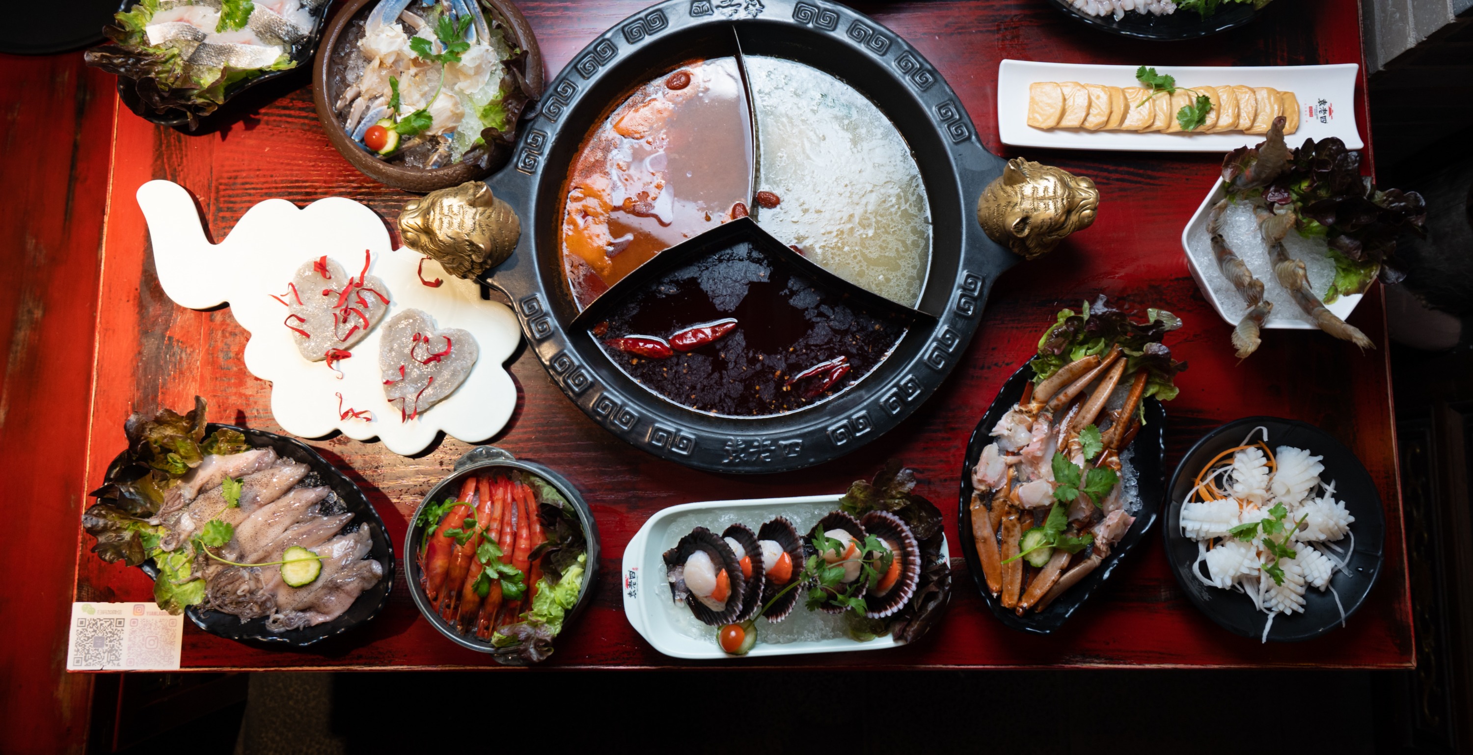 Arranged Food and Objects