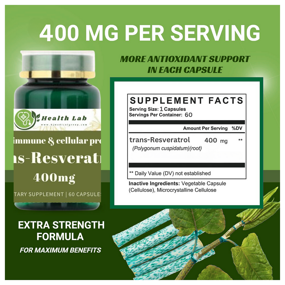 縮圖：Health Lab白藜蘆醇（反式）400 毫克，60 粒5